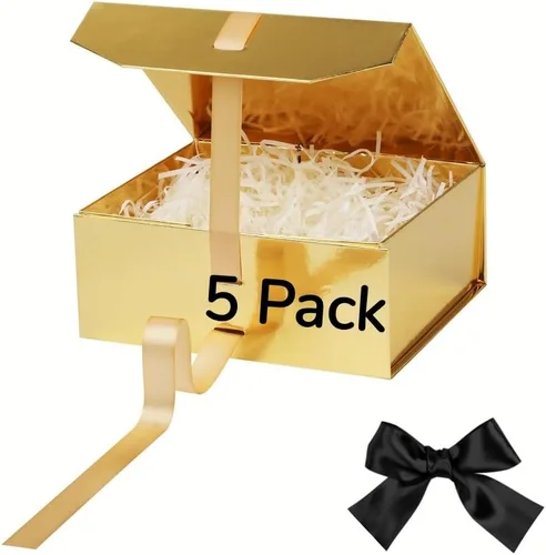 Vista 78 de GoooodGift Caja de regalo grande azul, 1 paquete de 13.5 x 11 x 5.3 pulgadas, caja de regalo de lujo para regalos con tapa de cierre magnético