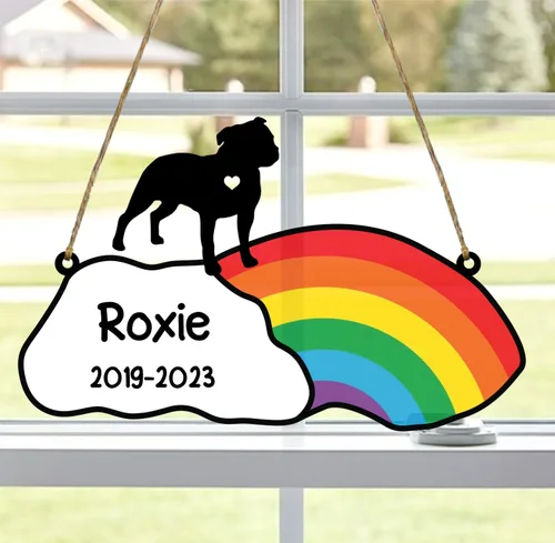 Vista 81 de LOVELYPOD Rainbow Bridge - Regalos conmemorativos para mascotas, regalos conmemorativos para perros afganos por pérdida de sabueso afgano, regalo