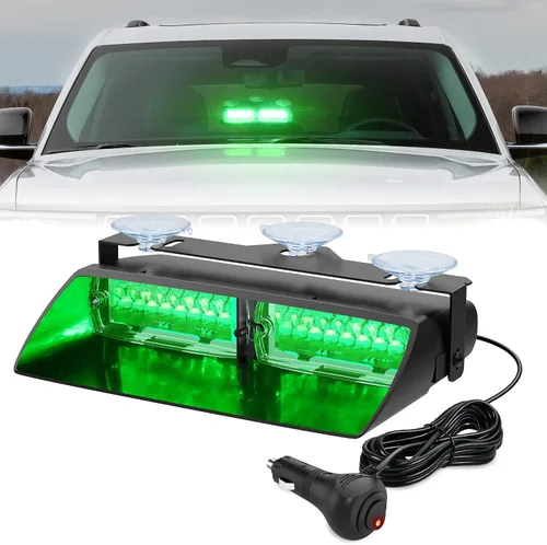 Vista 19 de Nilight 16LED Amber Dash Strobe Light Cigarette Lighter Plug Ámbar