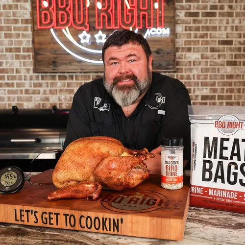 Vista 7 de Malcom's Bird - Paquete de salmuera y bolsa de carne Paquete esencial de pavo de Acción de Gracias para el pájaro en salmuera perfecto Pollo