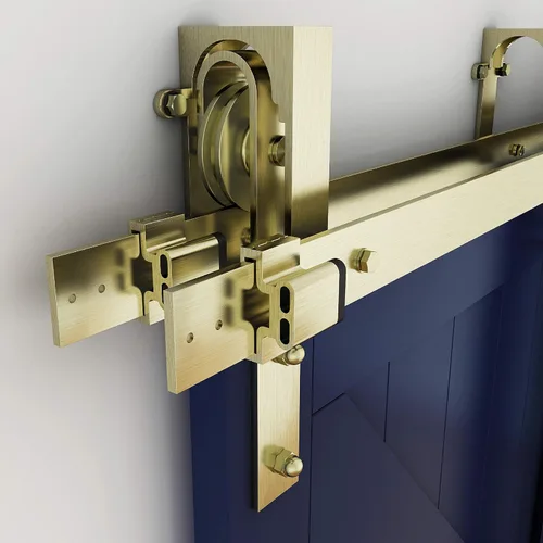 Vista 5 de National Hardware N700-116 Interior corredera puerta de granero Hardware Bypass Bracket