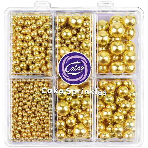Vista 14 de Gránulos para decoración de pasteles, chispas de azúcar de chocolate de 4.8 onzas con estrellas sin pareils, confeti de azúcar y jimmies