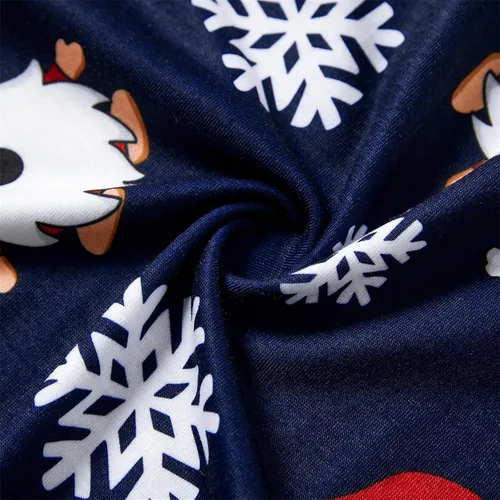 Vista 7 de PATPAT Pijamas de Navidad para la familia, conjuntos de pijamas navideños a juego para la familia con el bebé