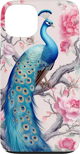 Vista 7 de Chinoiserie Peacock Rose Garden Case for iPhone 17