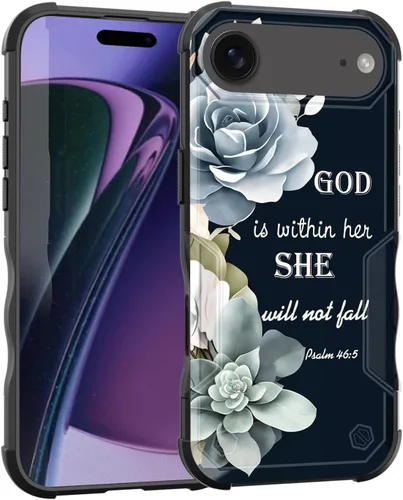 Vista 119 de Funda para iPhone Air, [doble capa] [protección contra caídas de grado militar de 10 pies] Funda resistente a prueba de golpes para iPhone Air