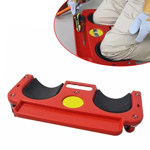 Vista 6 de Rodilleras enrollables con ruedas, almohadillas enrollables con ruedas, almohadillas acolchadas de espuma con ruedas utilizadas para trabajos