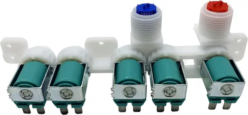 Vista 2 de Conjunto de válvula de entrada de agua de lavadora DC97-15459G compatible con Samsung WA48H7400AP/A2 WA48H7400AW/AA