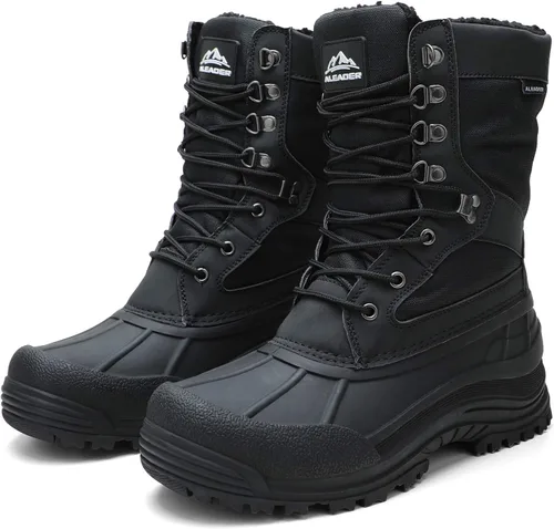 Vista 7 de ALEADER Men's Waterproof Winter Snow Boots Thinsulate