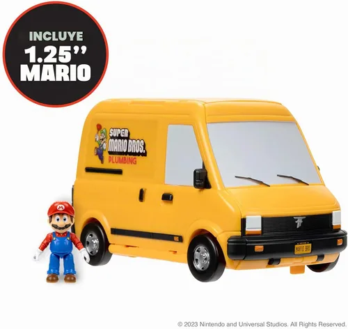 Vista 16 de LA PELÍCULA DE LOS SUPER MARIO BROS. – Set de Juego de Furgoneta con Figura Mini de Mario de 1.25” Mini juego de furgoneta