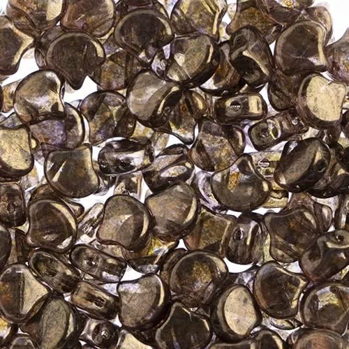 Vista 9 de John Bead Cuentas de hoja de Ginko checo de bronce de cristal de 1.76 oz de 0.295 in para hacer pulseras de joyería DIY