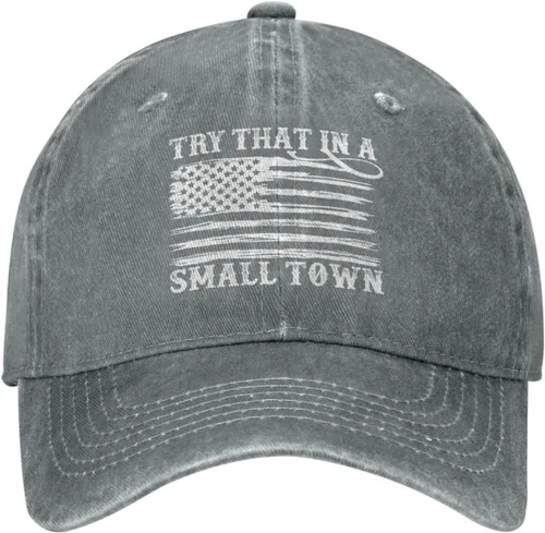 Vista 20 de Hat Try That in Small Towns Trucker Hat Men Funny Mesh Cap for Summer