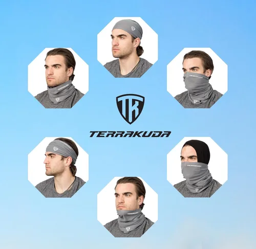 Vista 7 de Terra Kuda - Funda multiuso para cara y cuello antideslizante ligera transpirable para protección del sol y polvo balaclava