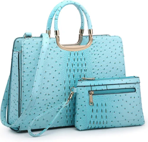 Vista 34 de Bolso de mano para mujer con asa superior, bolso de hombro, bolso tipo tote, cartera con billetera a juego