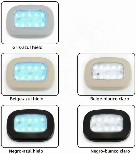 Vista 7 de MASO Lámpara de techo para interior de coche, 10 LED, 12 V, USB, recargable, luces de lectura para remolque/furgoneta/yate/barco/caravana