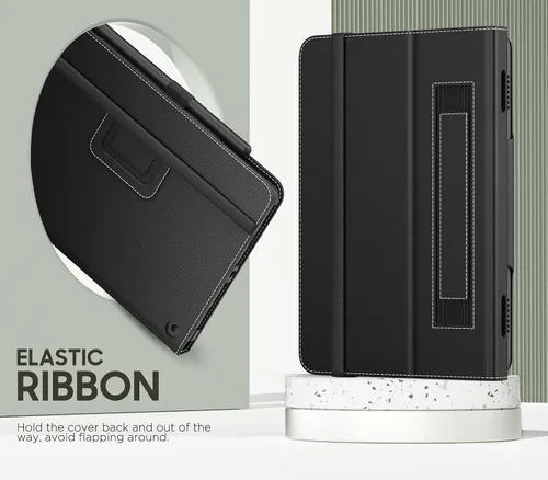 Vista 8 de MoKo - Funda compatible con la tablet Kindle Fire HD 8 y 8 Plus (10ª generación, versión de 2020), funda de soporte plegable y diseño delgado