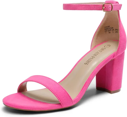 Vista 28 de DREAM PAIRS - Sandalias de tacón grueso y bajo para mujer