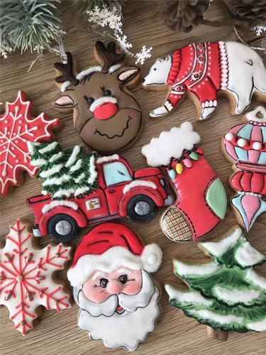 Vista 7 de LILIAO Cortador de galletas con cara de Papá Noel de Navidad - 3.4 x 4.3 pulgadas - Acero inoxidable