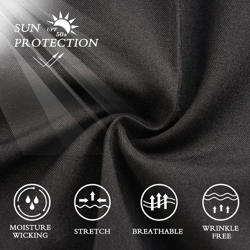 Vista 4 de Lesmart Pantalones cortos de golf para mujer, ligeros, elásticos, ajuste relajado, longitud hasta la rodilla, bermudas