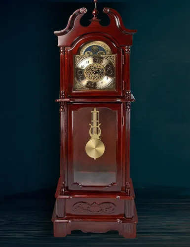 Vista 6 de NiHome Reloj de pared de cuarzo de repuesto de péndulo, péndulo de reloj retro mecánico tradicional de aluminio, alto brillo, ligero para el hogar
