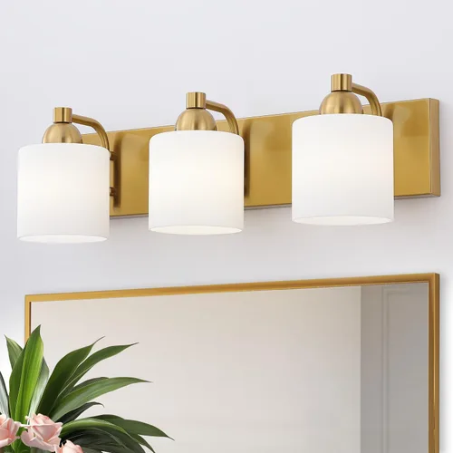 Vista 23 de Mecgirn Apliques de Pared de Vidrio Esmerilado Níquel Cepillado, Paquete de 1 Luminarias de Pared Interiores Cableadas para Sala de Estar, Pasillo