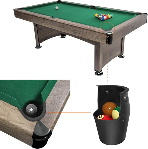 Vista 7 de Bolsillos de repuesto para mesa de billar, juego de 6 bolsillos para mesa de billar