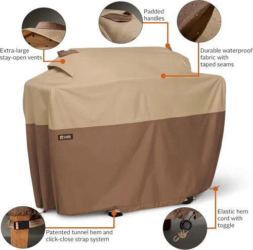 Vista 4 de Classic Accessories Veranda's Best - Cubierta impermeable para parrilla de barbacoa, 58 x 30 x 48 pulgadas