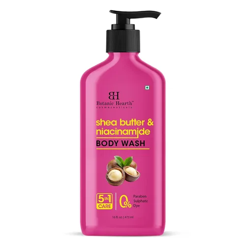 Vista 12 de Botanic Hearth Gel de ducha British Rose & Almond – Gel de ducha hidratante con manteca de karité, limpiador suave y rehidratante, libre de sulfatos