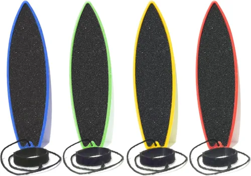 Vista 9 de Tablas de surf con dedos, tabla de surf para ventana de automóvil, tabla de surf con cuerda para niños, adolescentes y adultos Azul Negro Verde