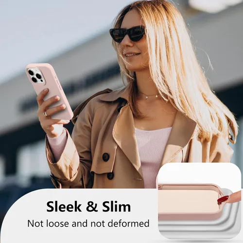 Vista 226 de Funda magnética de silicona para iPhone 13 Pro, color blanco antiguo [Compatible con Magsafe] [Forro de microfibra suave antiarañazos], funda