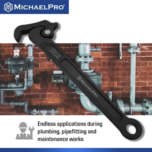 Vista 6 de [Usado] MichaelPro Llave de tubo autoajustable, llave de 14 pulgadas multifunción ajustable, diámetro de sujeción de hasta 1-7/8 pulgadas (48mm)