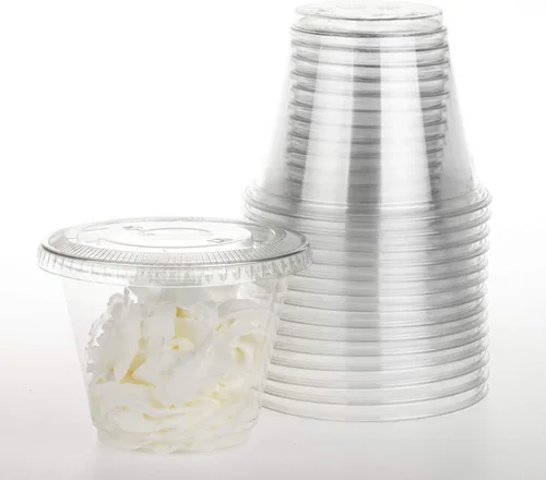 Vista 12 de Golden Apple, Juego de 25 vasos de color con tapas de cúpula sin agujero (azul)..