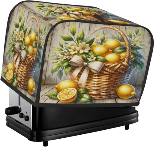 Vista 25 de Funda para tostadora de animales de gallo, 2 rebanadas, protección contra el polvo y las huellas dactilares, fundas para pan, fundas lavables