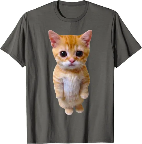Vista 68 de El Gato Meme Sad Crying Cat Munchkin Kitty Meme Camiseta de moda Small Negro