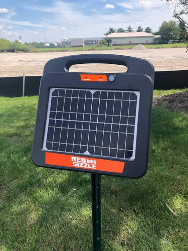 Vista 7 de Red Sizzle 3S - Cargador eléctrico solar para valla Energizador eléctrico de valla para ganado o depredadores para mantener fuera 0.55 julios