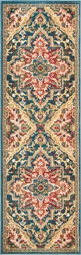 Vista 15 de SAFAVIEH Kashan Collection - Alfombra de área de 2 x 3 pies, color rojo y beige, diseño oriental tradicional, no desprende pelusa y de fácil