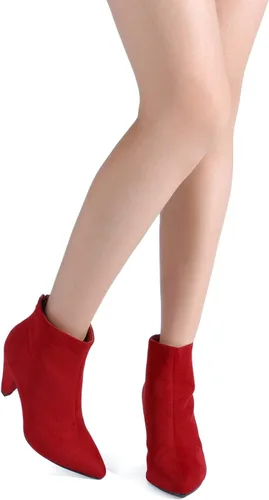 Vista 5 de DREAM PAIRS - Botas de tacón alto de aguja y punta fina para mujer