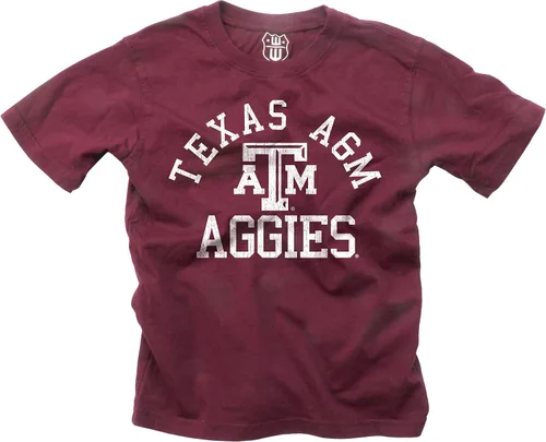 Vista 139 de Wes and Willy Camiseta de algodón orgánico de manga corta para niños de la NCAA