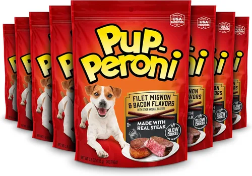Vista 24 de Pup-Peroni Prime Rib - Golosinas para perros con sabor a costilla, bolsa de 38 onzas (paquete de 4)