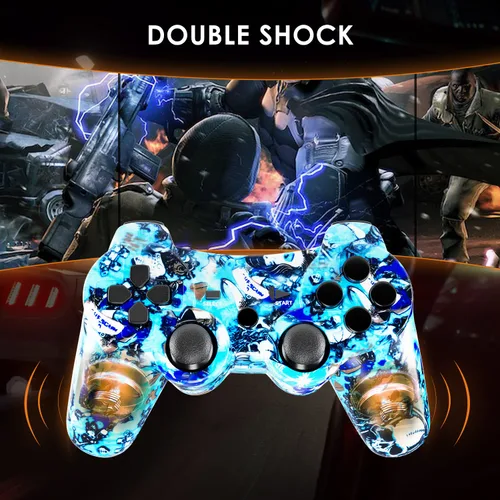 Vista 3 de Boowen Wireless Controller for PS3, Controller for Sony PlayStation 3, 6-Axis High-Performance Motion Sense Dual Vibration Upgraded Gaming