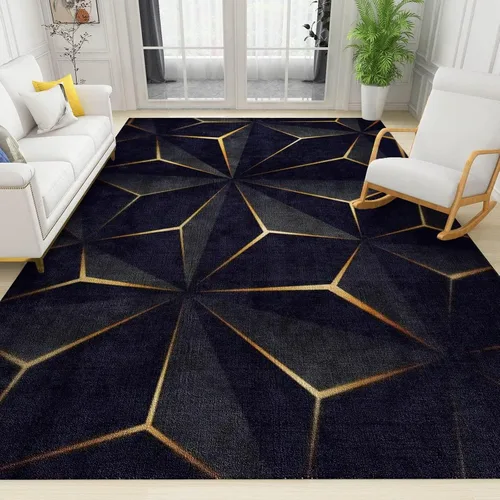 Vista 14 de Alfombra de entrada colorida arcoíris de 2 x 3 pies para baño, alfombra bohemia de mediados de siglo, abstracta de pelo bajo, tapete pequeño