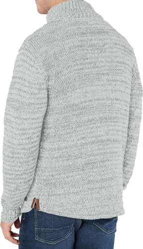 Vista 2 de Aoysky Men's Stand Collar Sweater Thermal Button Pullover Sweater Tops Henley Knit Sweaters