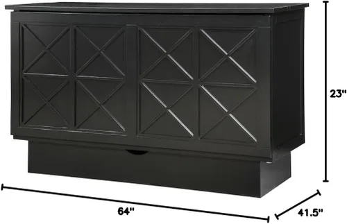 Vista 3 de Essex Creden-ZzZ - Cama de gabinete Negro