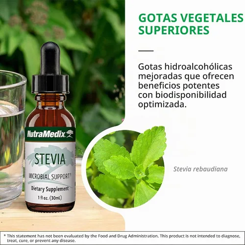 Vista 5 de Suplemento herbal de Stevia, 1 onza
