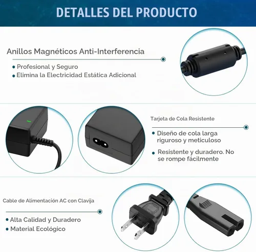 Vista 5 de Cargador rápido de batería de scooter eléctrico de 24 V 2A para Razor CC2420 E100 E125 E150 E175 E200 E225S E300 E325S E500 MX350 MX400 PR200 Pocket