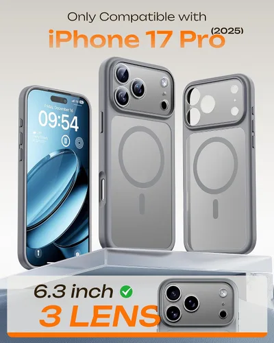 Vista 887 de TOCOL Funda para iPhone 11, compatible con Magsafe, protección completa de cámara, imanes integrados, protección contra caídas, funda translúcida