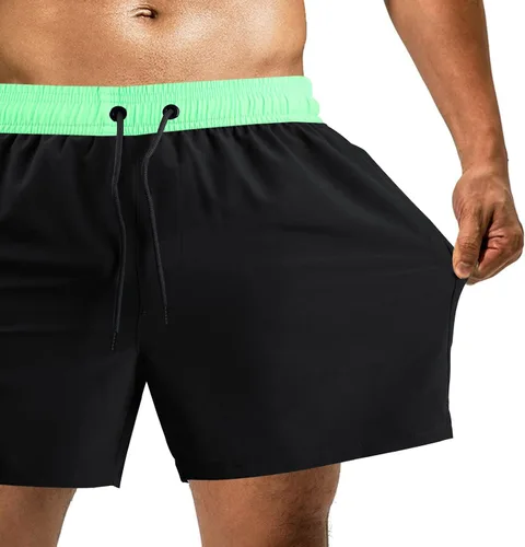 Vista 3 de Surenow Traje de baño para hombre de secado rápido con forro de compresión 2 en 1