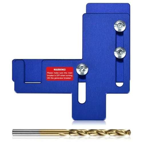 Vista 8 de LATING Generador de enclavamiento para Siemens o Murray 150 o 200 A mp Paneles con 7/8 a 1 1/4 pulgadas espaciado, azul
