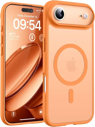 Vista 108 de TOCOL Funda para iPhone 11, compatible con Magsafe, protección completa de cámara, imanes integrados, protección contra caídas, funda translúcida