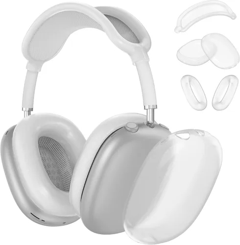 Vista 19 de Funda rígida para AirPods Max con modo de sueño, funda de transporte para auriculares con almohadillas de silicona para AirPods