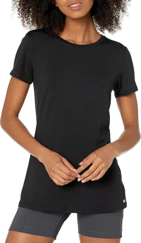 Vista 96 de Amazon Essentials Camiseta de manga corta con cuello redondo para mujer, de secado rápido, para entrenamiento, gimnasio, paquete múltiple
